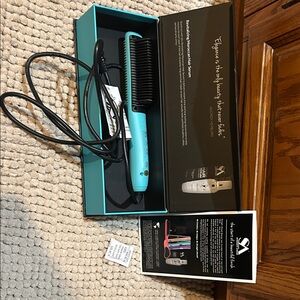 Teal Hair Straightening Brush